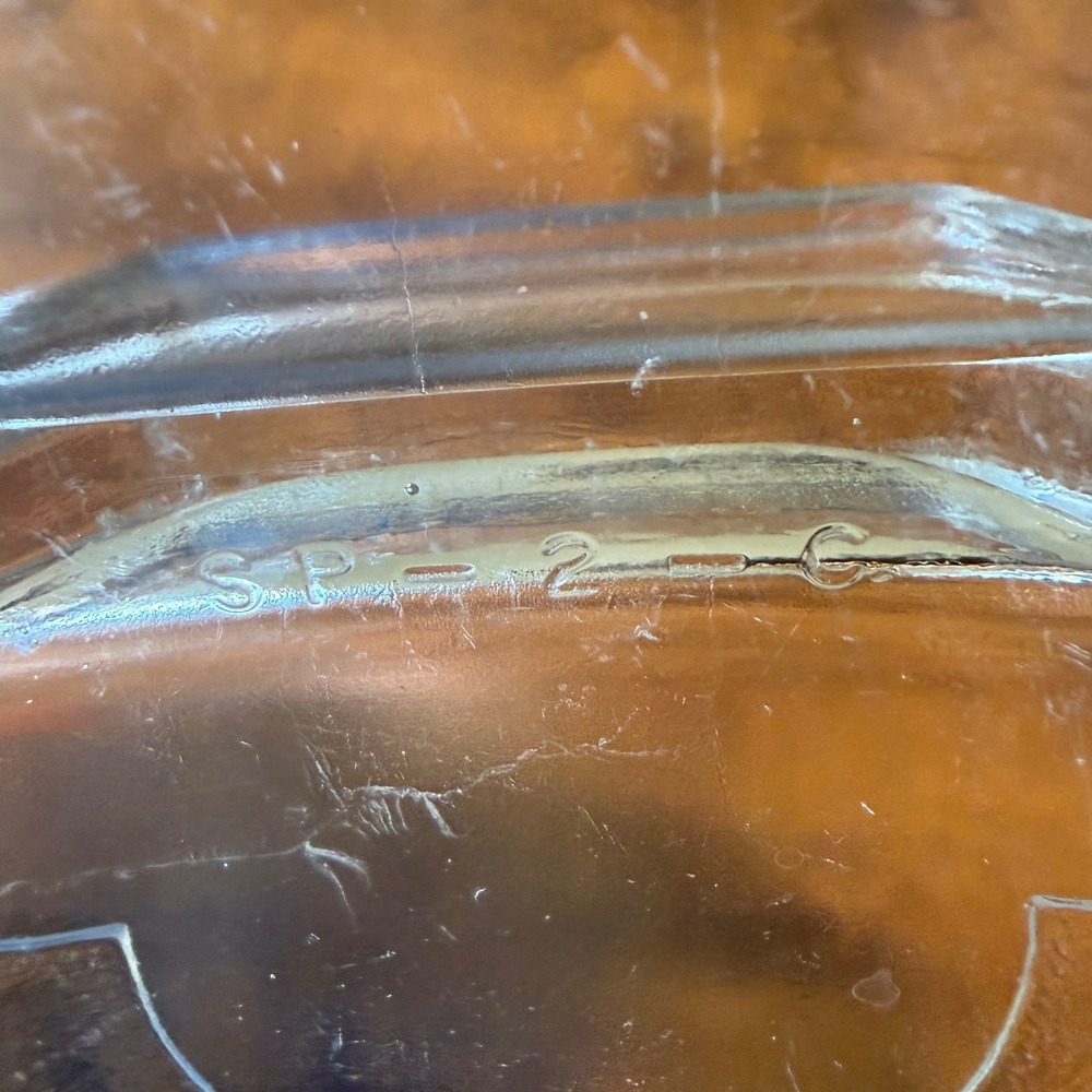 Vtg Club Aluminum Clear Glass Replacement Lid SP-2-C 7.25 Inch Clover Design - Picture 3 of 10